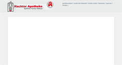 Desktop Screenshot of hachtor-apotheke.de