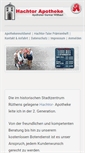 Mobile Screenshot of hachtor-apotheke.de