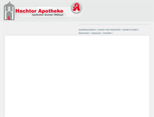 Tablet Screenshot of hachtor-apotheke.de